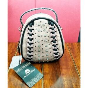 Montana West American Bling Mini Back Pack Pink Versatile Accessory Case